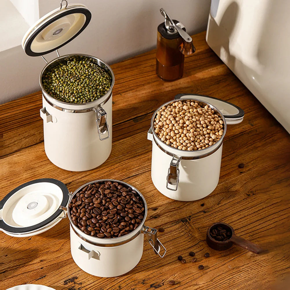 Stainless Steel Food Storage Jar – Vacuum Sealed