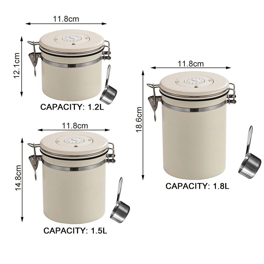 Stainless Steel Food Storage Jar – Vacuum Sealed