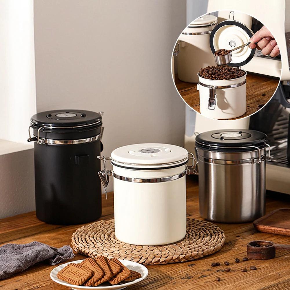 Stainless Steel Food Storage Jar – Vacuum Sealed