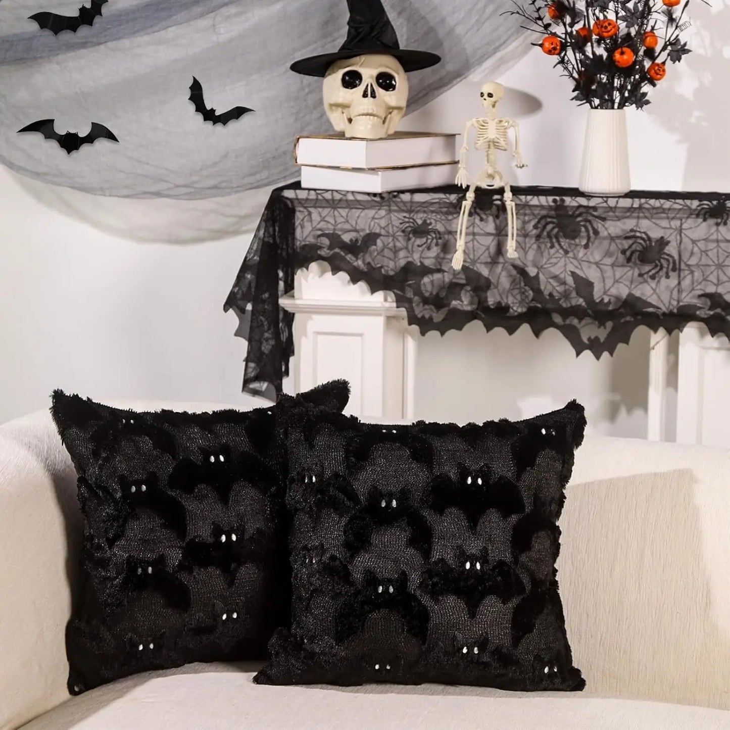 Halloween Throw Pillow Cover – 18x18 inch Decorative Case