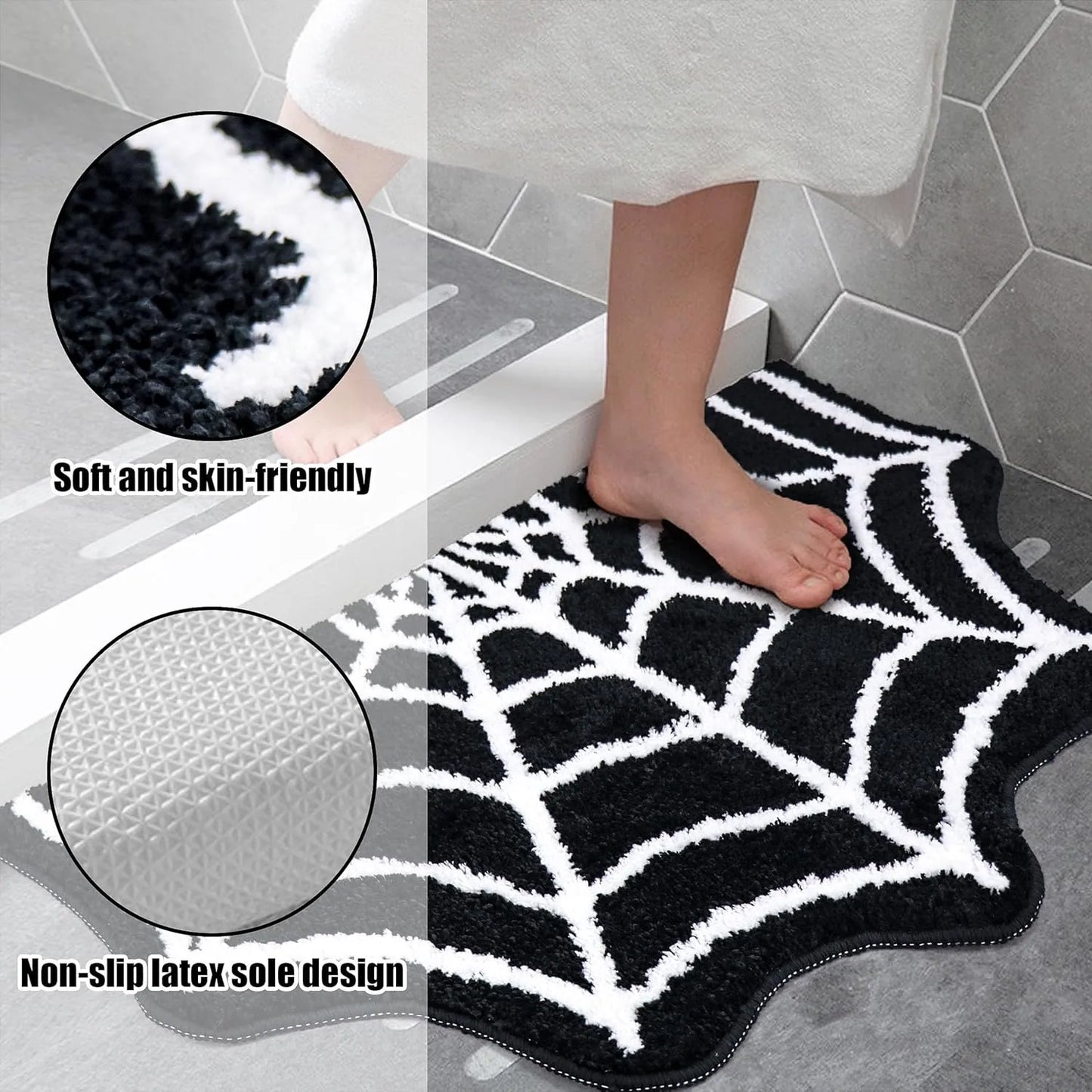 Halloween Floor Mat – Soft Absorbent Door or Bathroom Rug