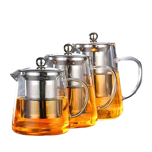 Glass Teapot with Infuser for Flower & Leaf Tea