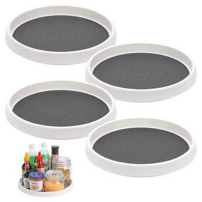 360° Rotating Kitchen Organizer Tray – 1 to 4 Pieces