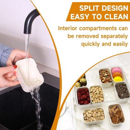 Snack Organizer Box with Lid – Travel or Fridge