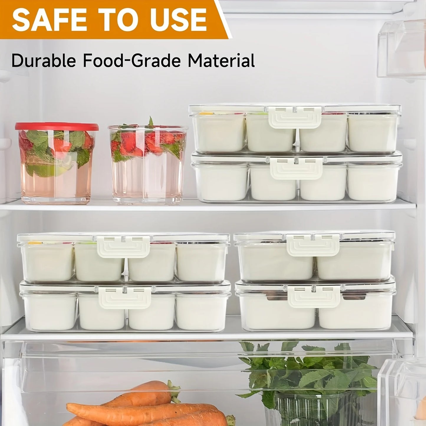 Snack Organizer Box with Lid – Travel or Fridge