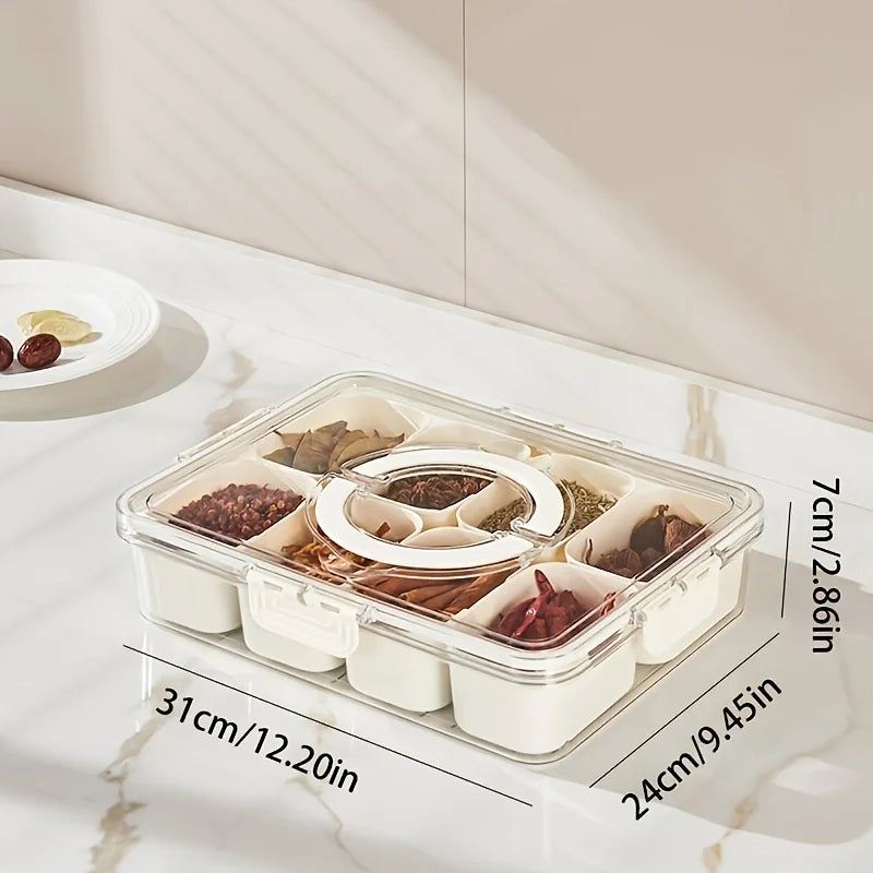 Snack Organizer Box with Lid – Travel or Fridge