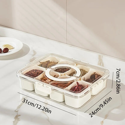 Snack Organizer Box with Lid – Travel or Fridge