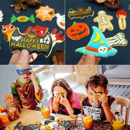 12-Piece Halloween Cookie Cutter Set – Stainless Steel Molds