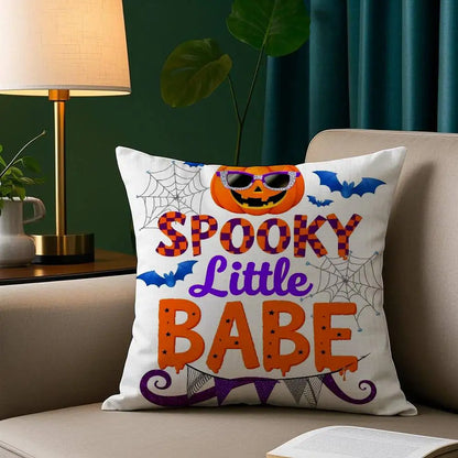 Spooky Plush Pillow Cover – Halloween Style for Sofa