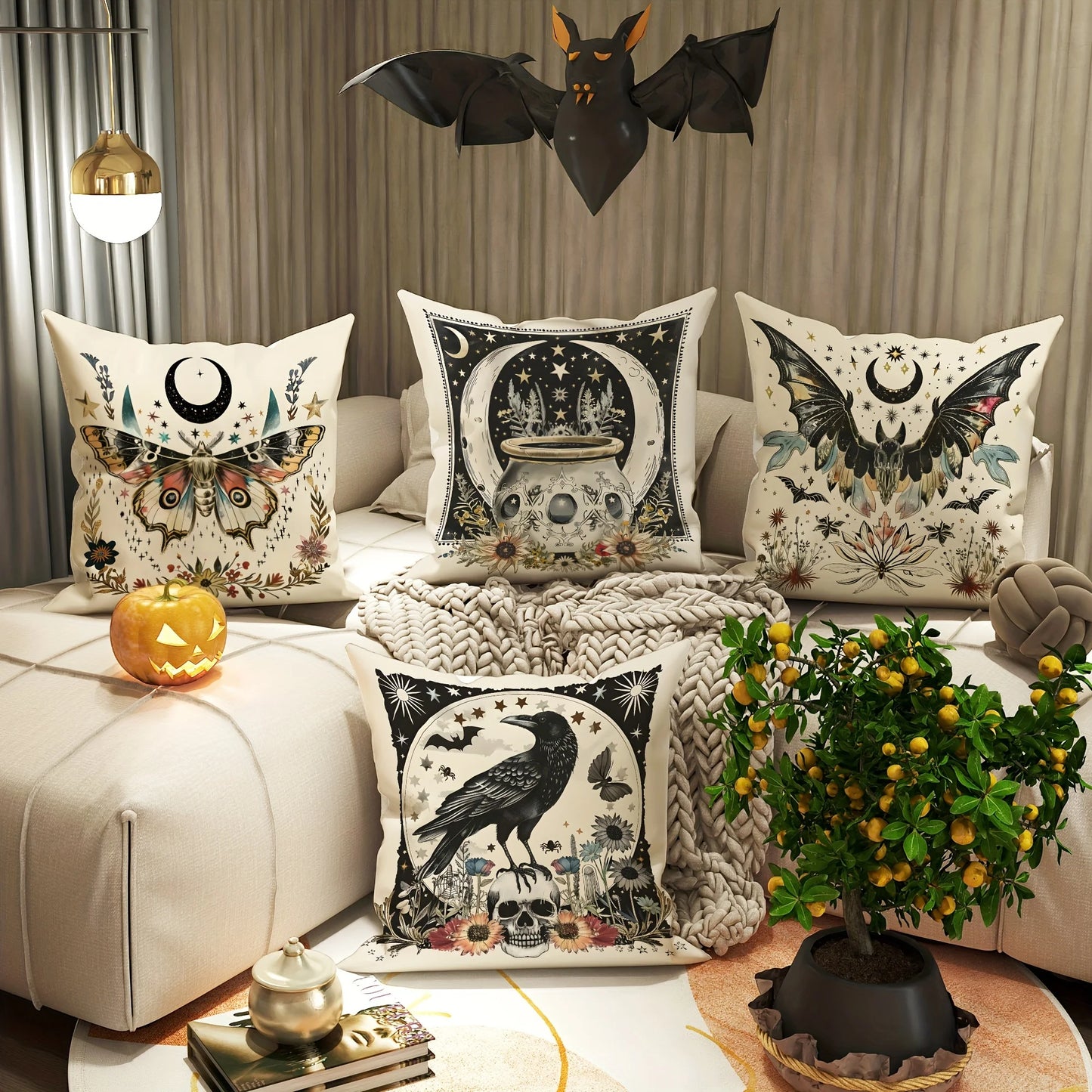 Throw Pillow Covers – Gothic Decor Set