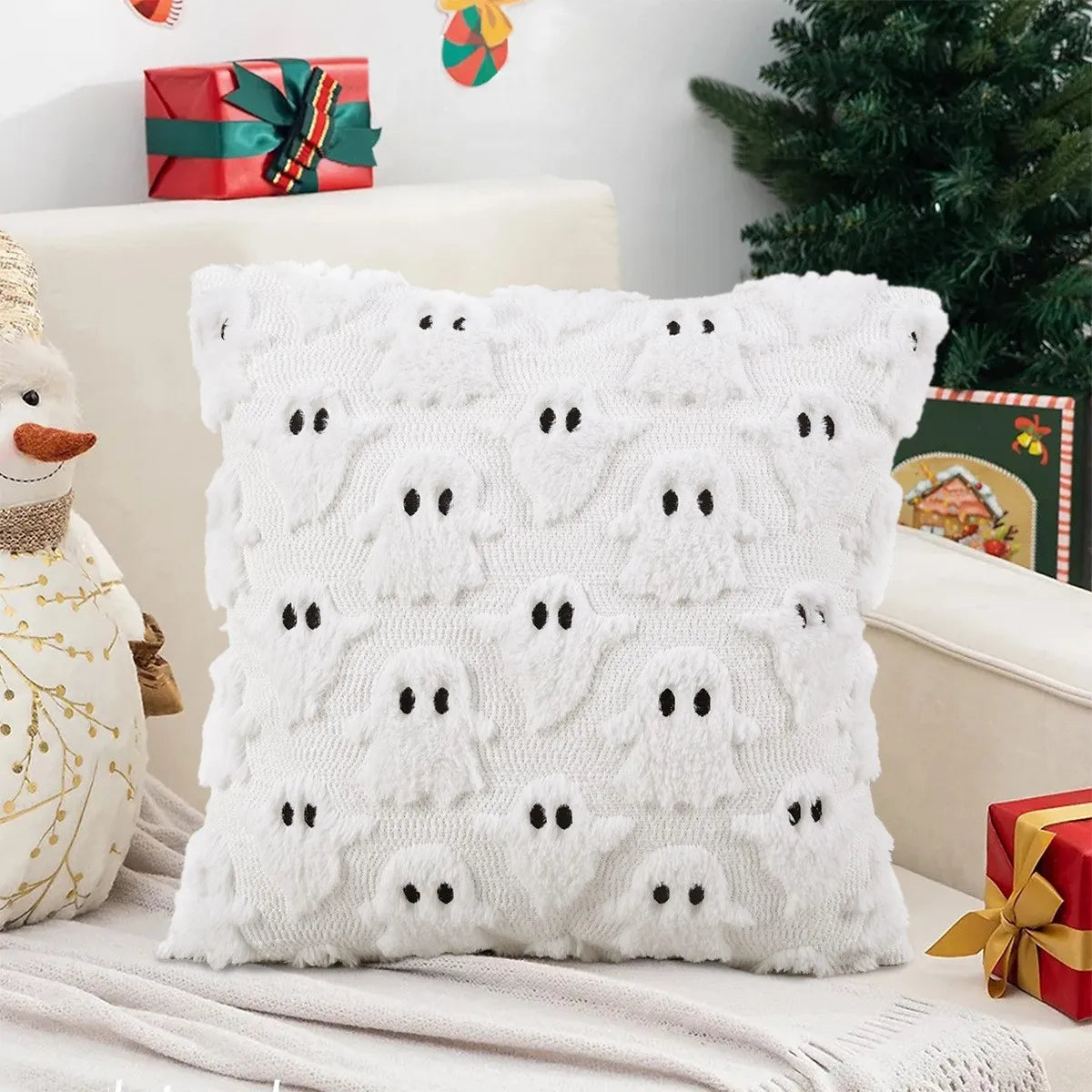 Halloween Throw Pillow Cover – 18x18 inch Decorative Case