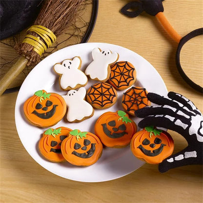 12-Piece Halloween Cookie Cutter Set – Stainless Steel Molds