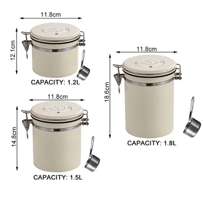 Stainless Steel Food Storage Jar – Vacuum Sealed
