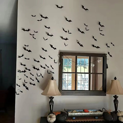 Bat Wall Stickers for Halloween – 120PCS
