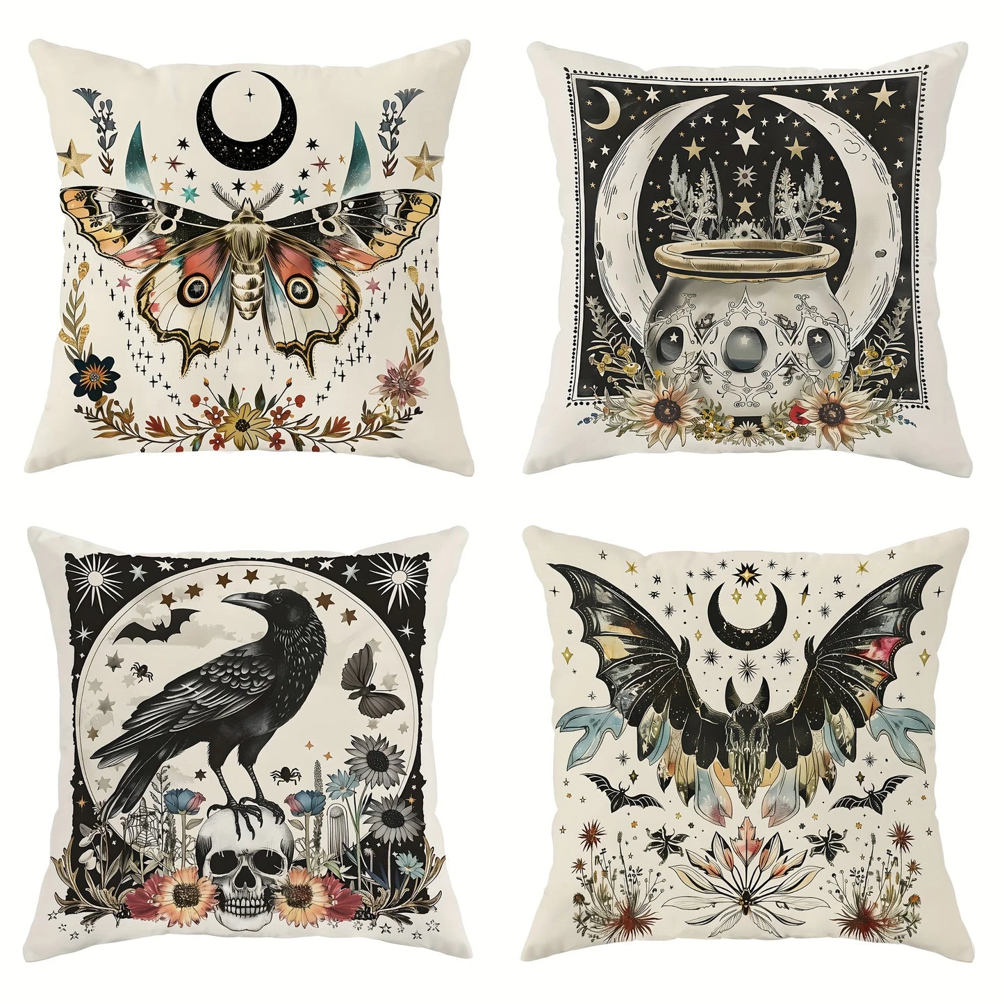 Throw Pillow Covers – Gothic Decor Set