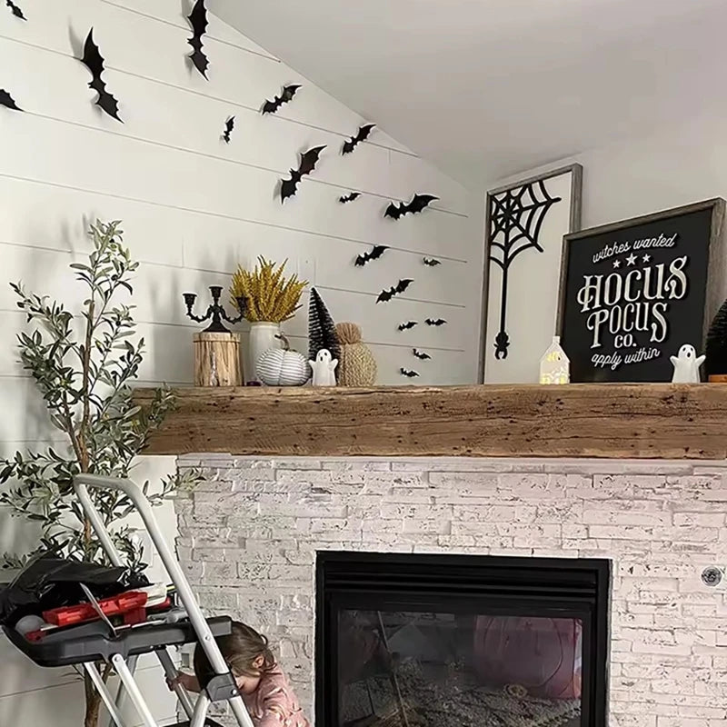 Bat Wall Stickers for Halloween – 120PCS