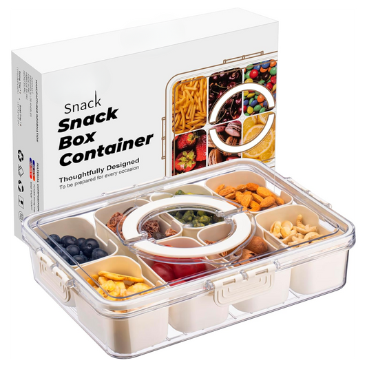Snack Organizer Box with Lid – Travel or Fridge